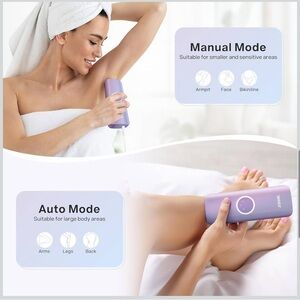 New in sealed box - laser hair remove with cooling technology - for face, armpit